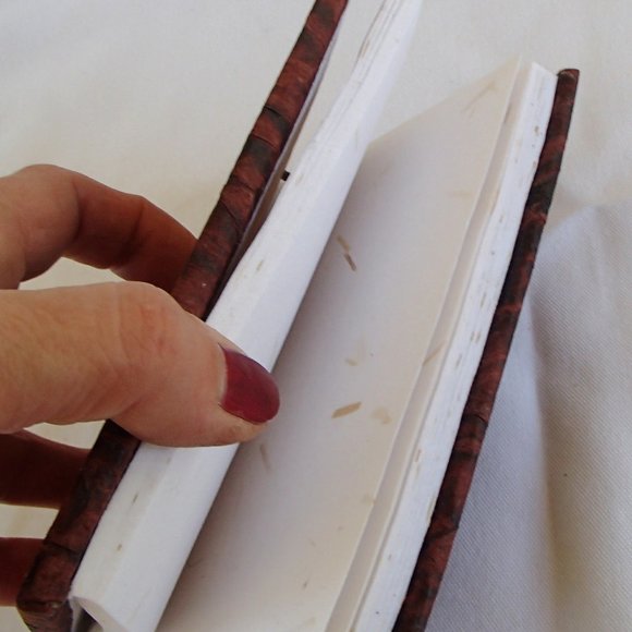 Krishna Crushed Gemstones Painted On Glass Handmade Blank Journal 5" Hindu Deity - Picture 10 of 12